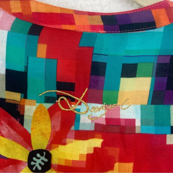 Desigual Women's Begona multicolor Woven Long Sleeve Shirt - Picture 9 of 10